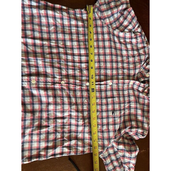 Vineyard Vines Button Down Shirt Mens M Performance Check Classic Fit Tucker - Picture 8 of 8